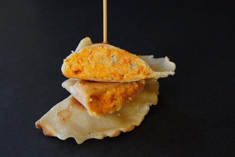 Buffalo Bleu Chicken Pierogie Plate