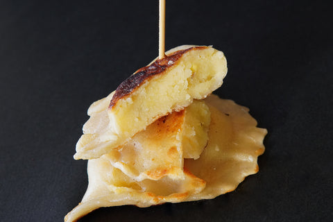 Golden Potato Pierogie Plate