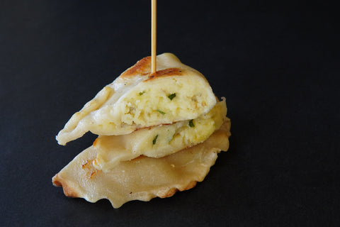 Garlic & Herb Potato Pierogie Plate