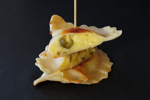 Jalapeño Potato Cheddar Pierogie Plate