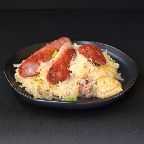 Smoked Kielbasa & Kraut Plate
