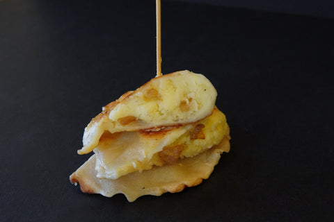 Potato Cheddar Onion Pierogie Plate