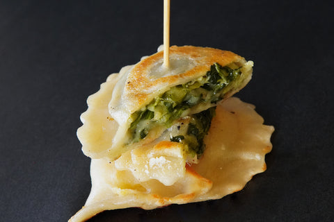Spinach & Jack Cheese Pierogie Plate