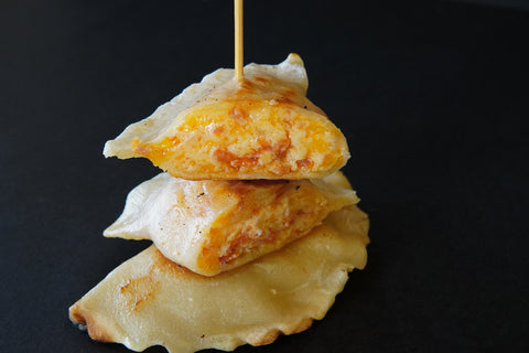 Three Cheese Pepperoni Pierogie Plate